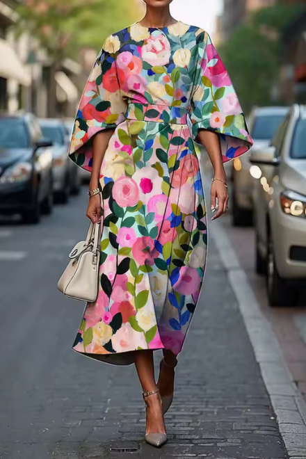 CYTHERALEN – ELEGANT FLORAL DRESS