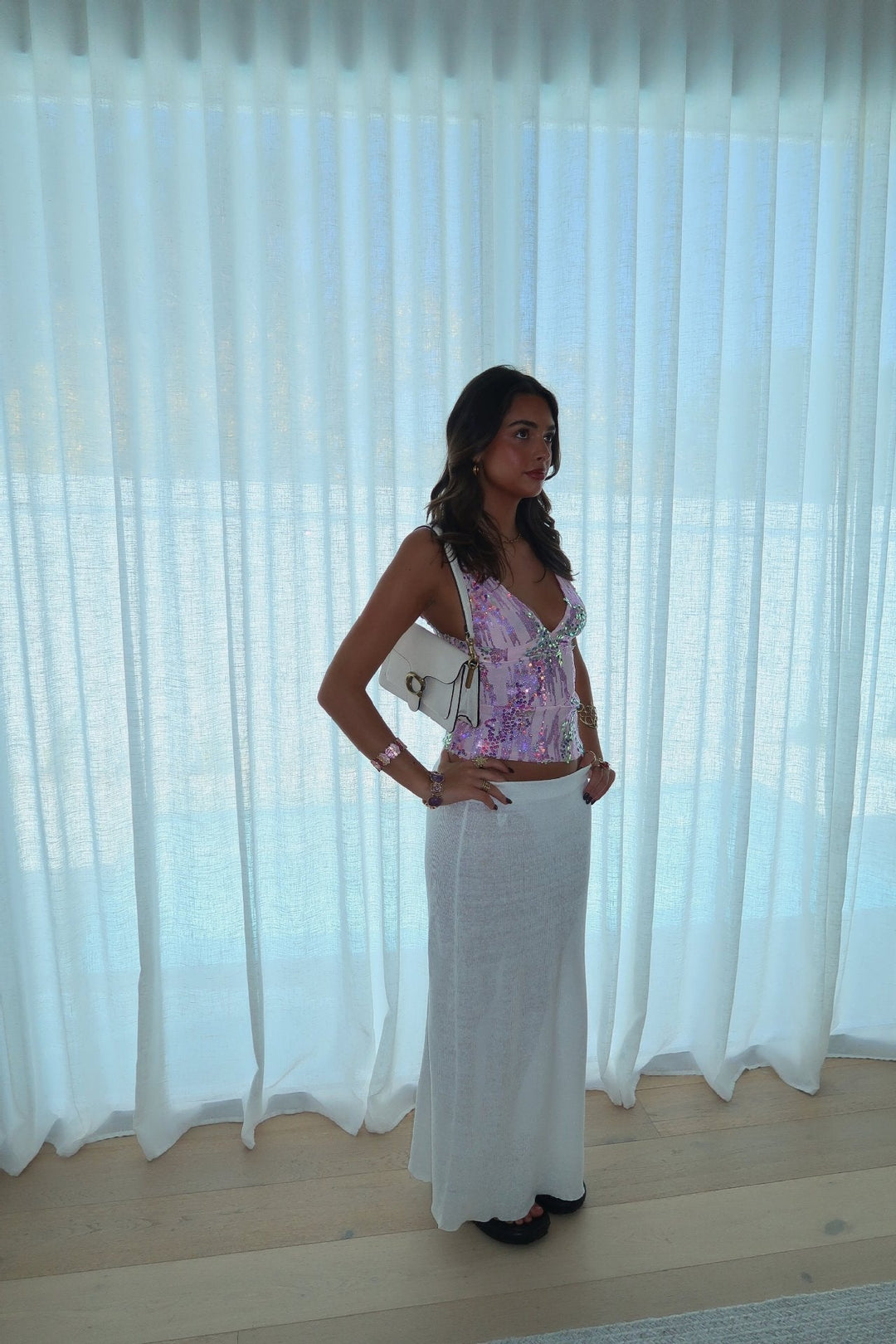 Kaitlyn - V-Neck Halter Top
