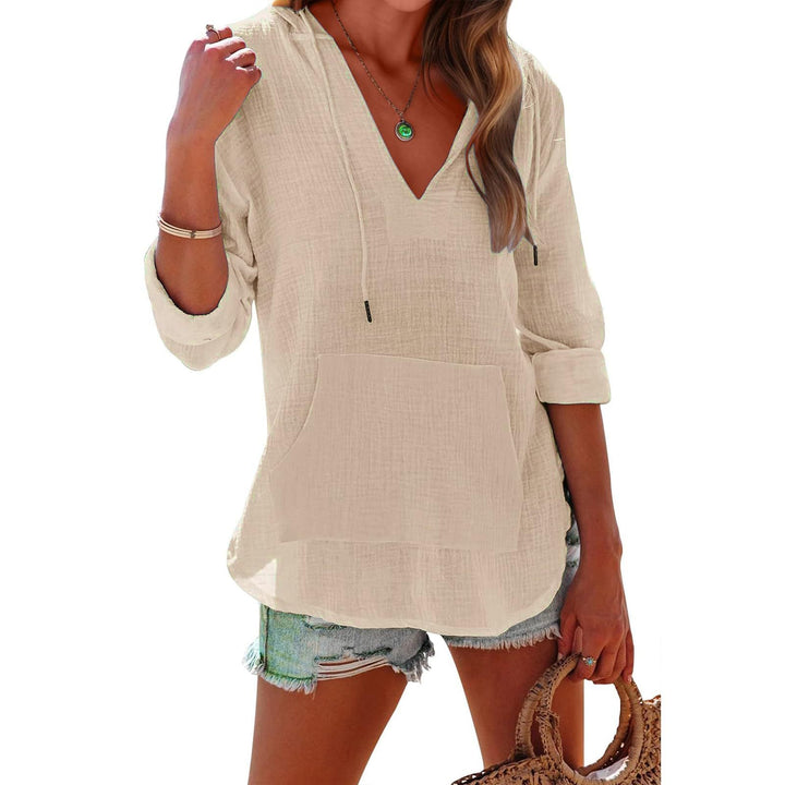 AVIELLE – ELEGANCE HOODED LONG SLEEVE SWEATSHIRT