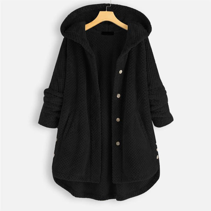 SYLONDRA – WINTER HOODED DOUBLE-FACED FLEECE COAT