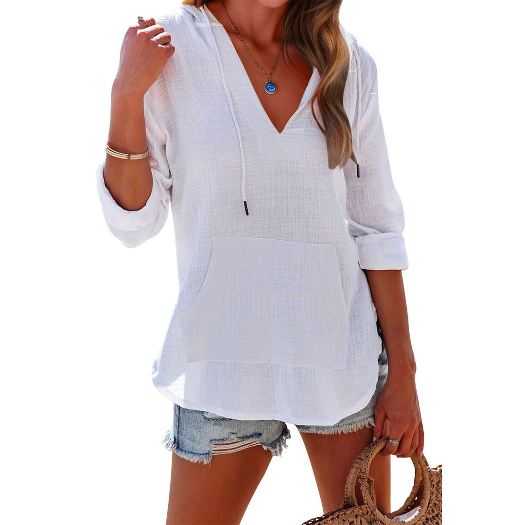 AVIELLE – ELEGANCE HOODED LONG SLEEVE SWEATSHIRT