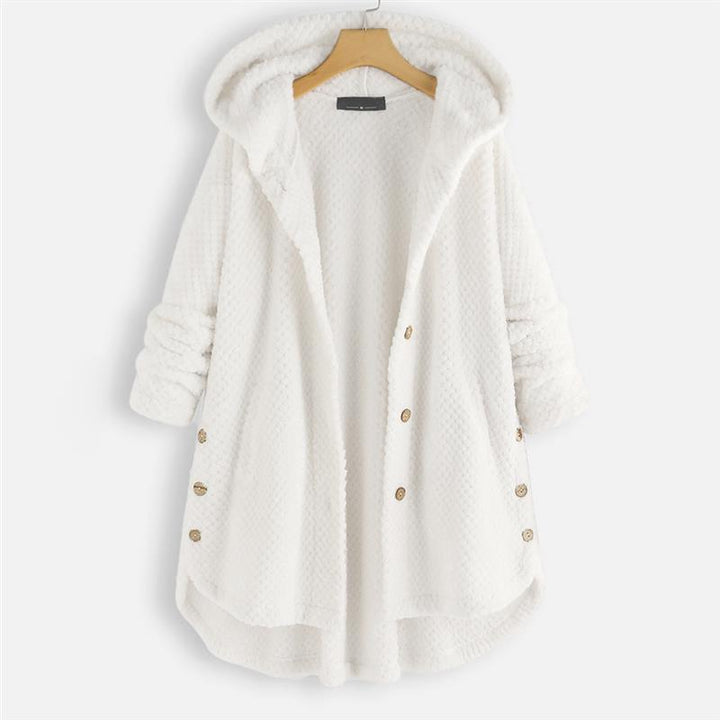 SYLONDRA – WINTER HOODED DOUBLE-FACED FLEECE COAT