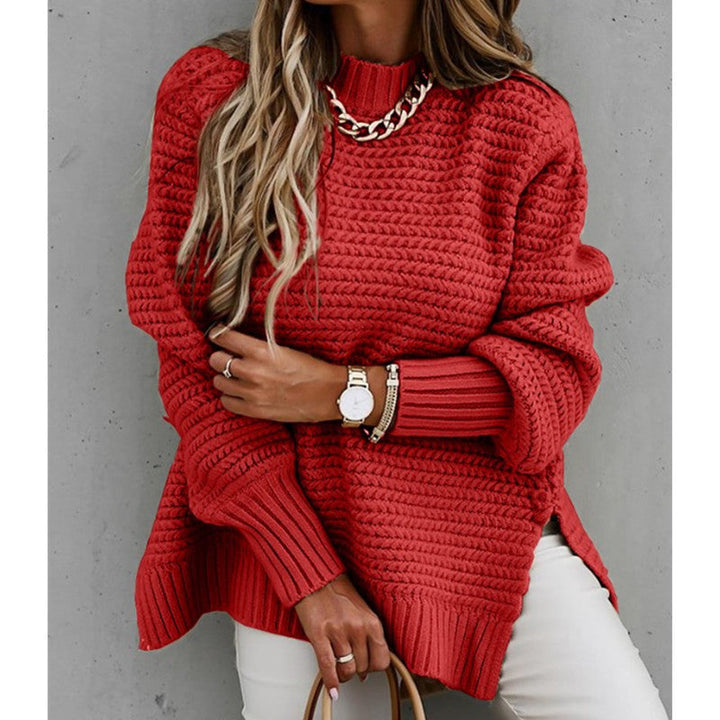 REVERIE – WOMEN’S TURTLENECK SIDE-SLIT SWEATER