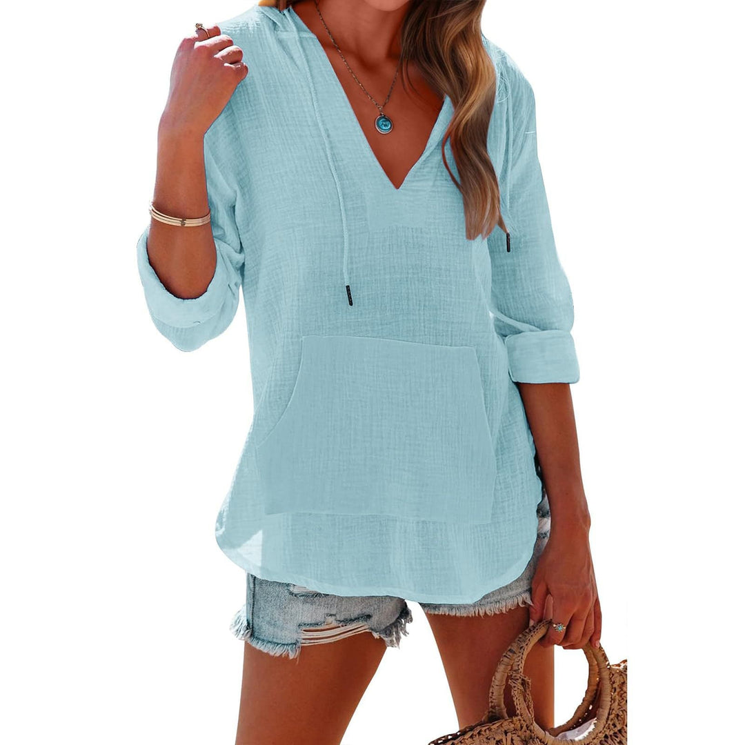 AVIELLE – ELEGANCE HOODED LONG SLEEVE SWEATSHIRT