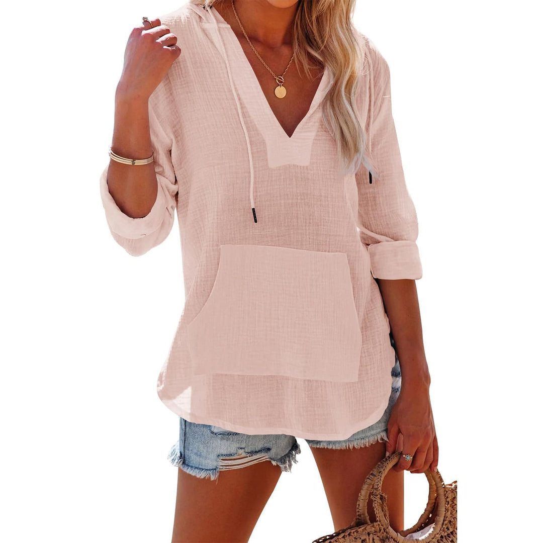 AVIELLE – ELEGANCE HOODED LONG SLEEVE SWEATSHIRT