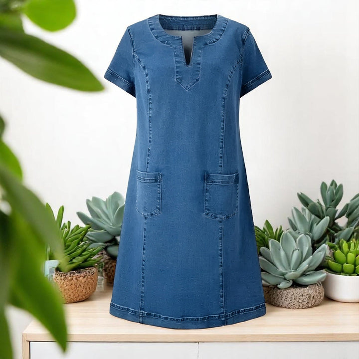 LUNA – COZY DENIM DRESS