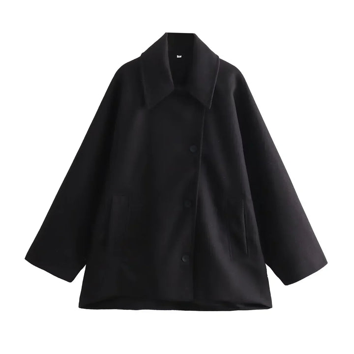 Elowen 0 Oversized Long Faux Wool Coat