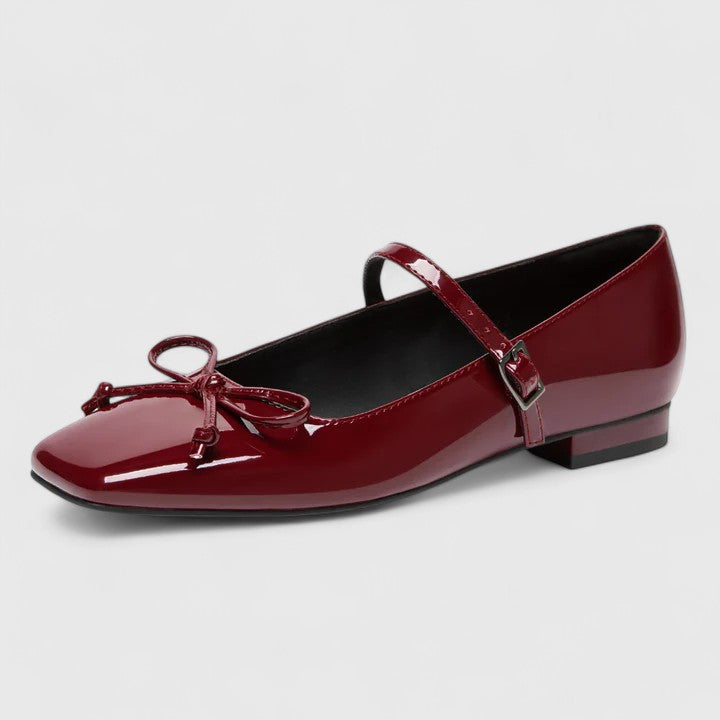 ELENAVELLE – ORTHOPEDIC SQUARE TOE BALLET FLATS