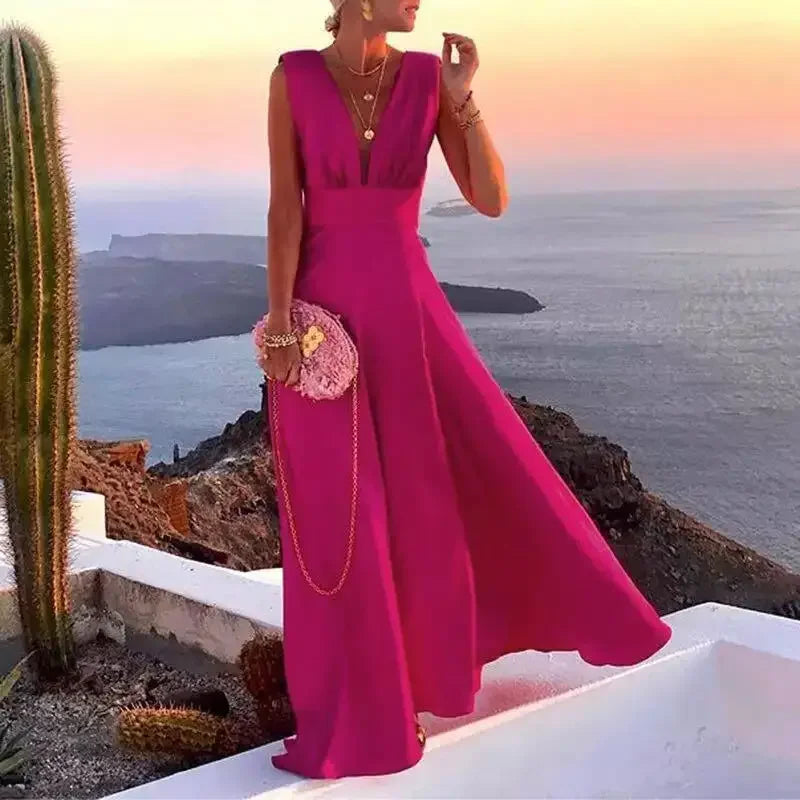 LYNOR – FRENCH CHIC FLORAL SLEEVELESS DRESS
