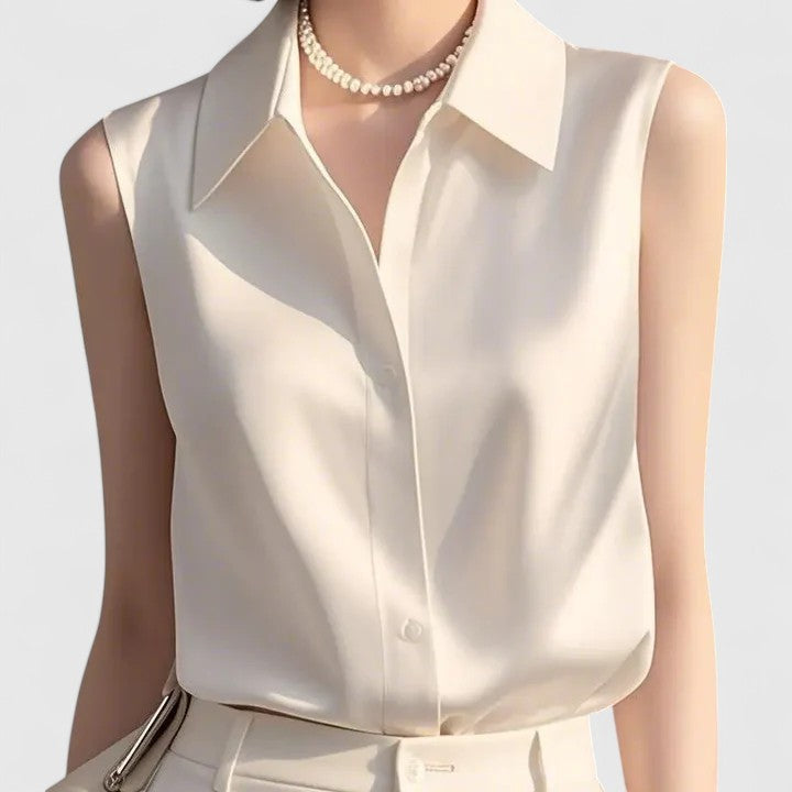 MAPLE – SOPHISTICATED BLOUSE WITH SATIN ELEGANCE