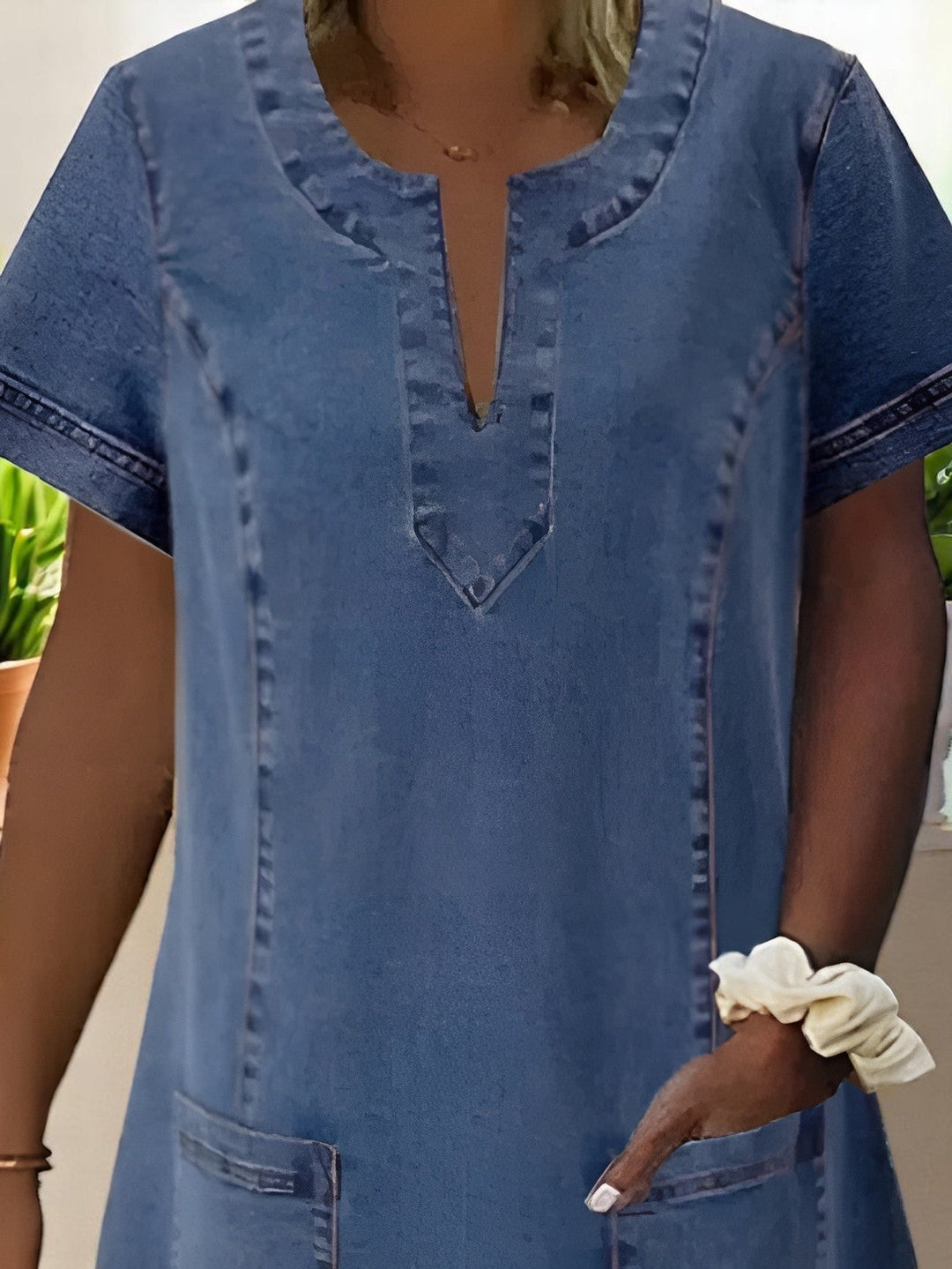 LUNA – COZY DENIM DRESS