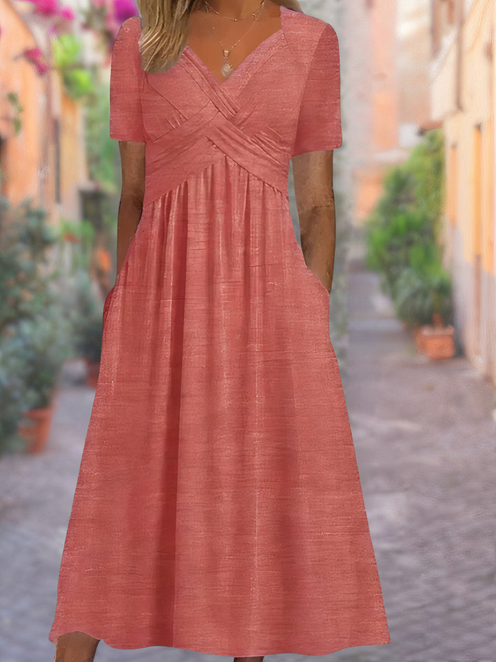 AVIANA – ELEGANT TUMMY-COVERING DRESS