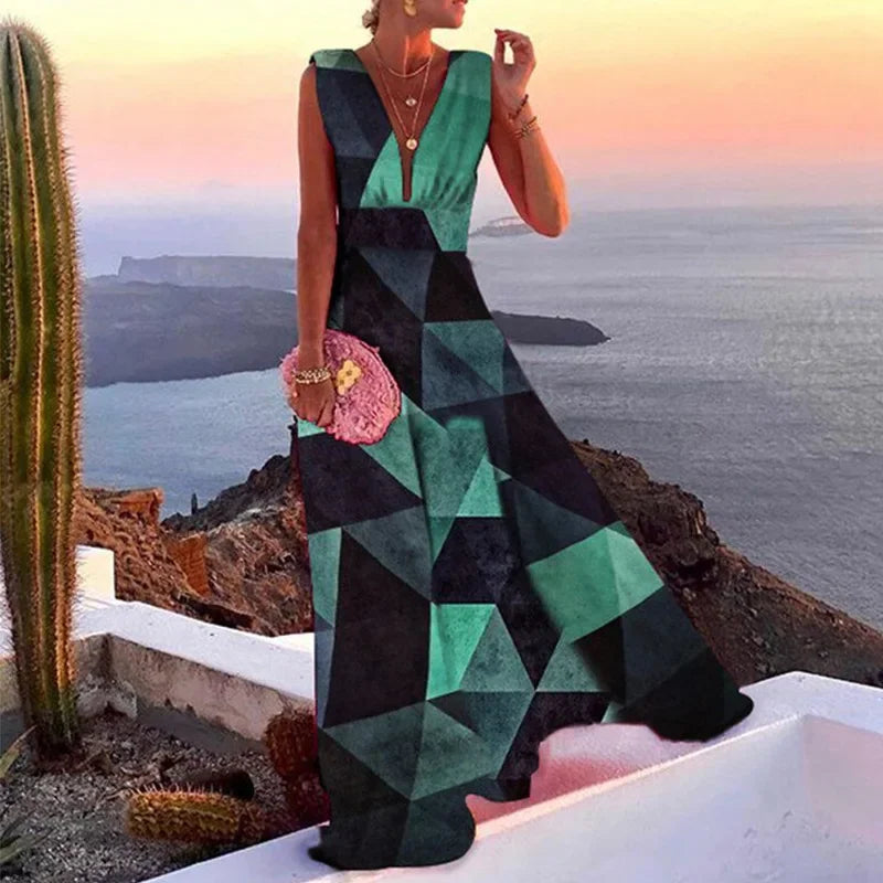 LYNOR – FRENCH CHIC FLORAL SLEEVELESS DRESS