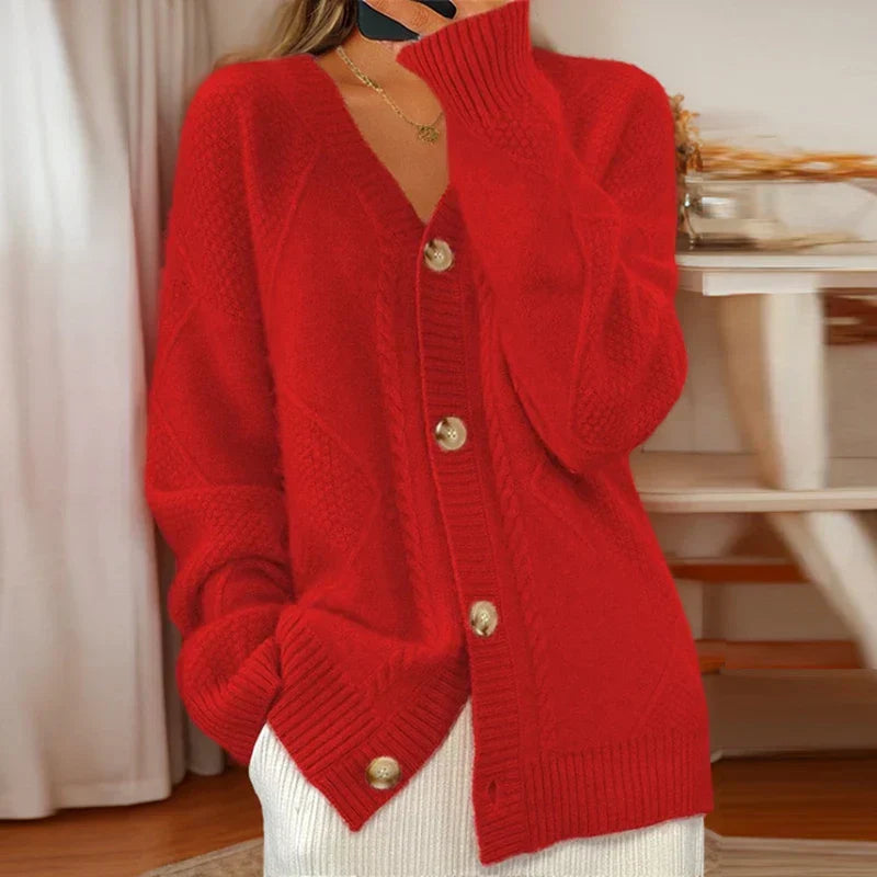 KAELIRYN – CABLE-KNIT CARDIGAN