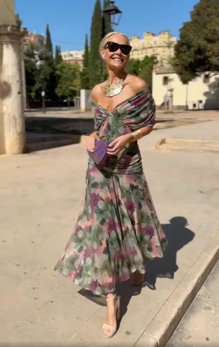 ORELITHYNE – ROMANTIC LONG FLORAL DRESS