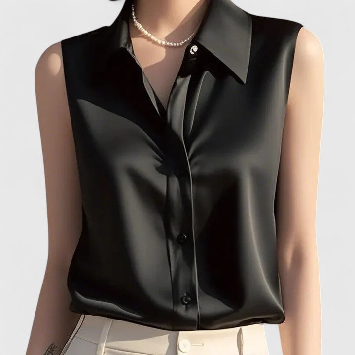 MAPLE – SOPHISTICATED BLOUSE WITH SATIN ELEGANCE