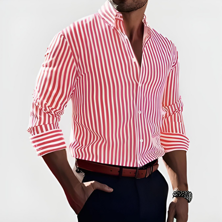MELKER – STRIPED MEN’S SHIRT