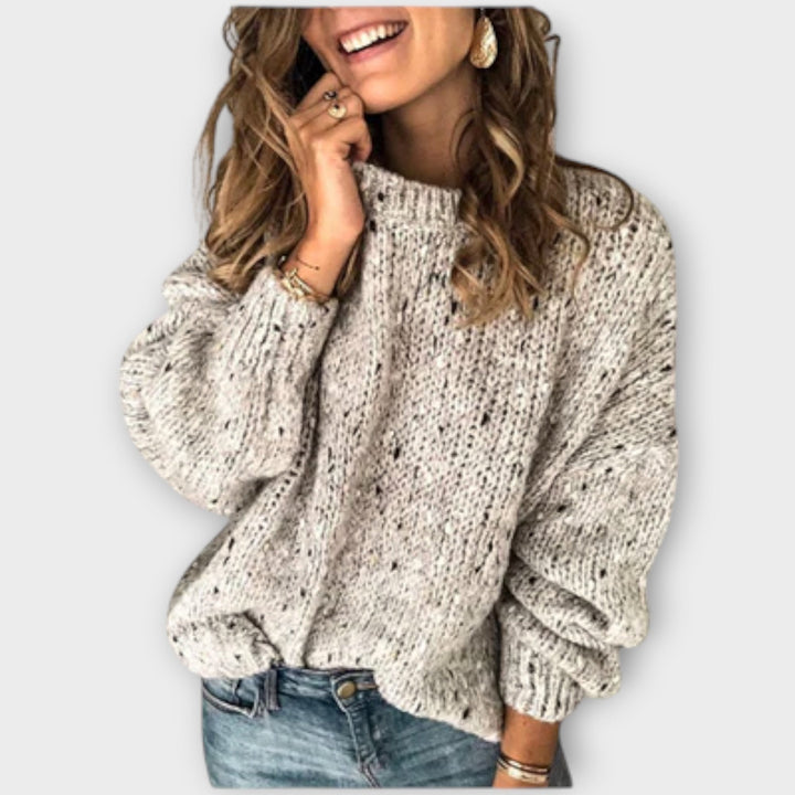 Sophie - Speckled Knit Sweater