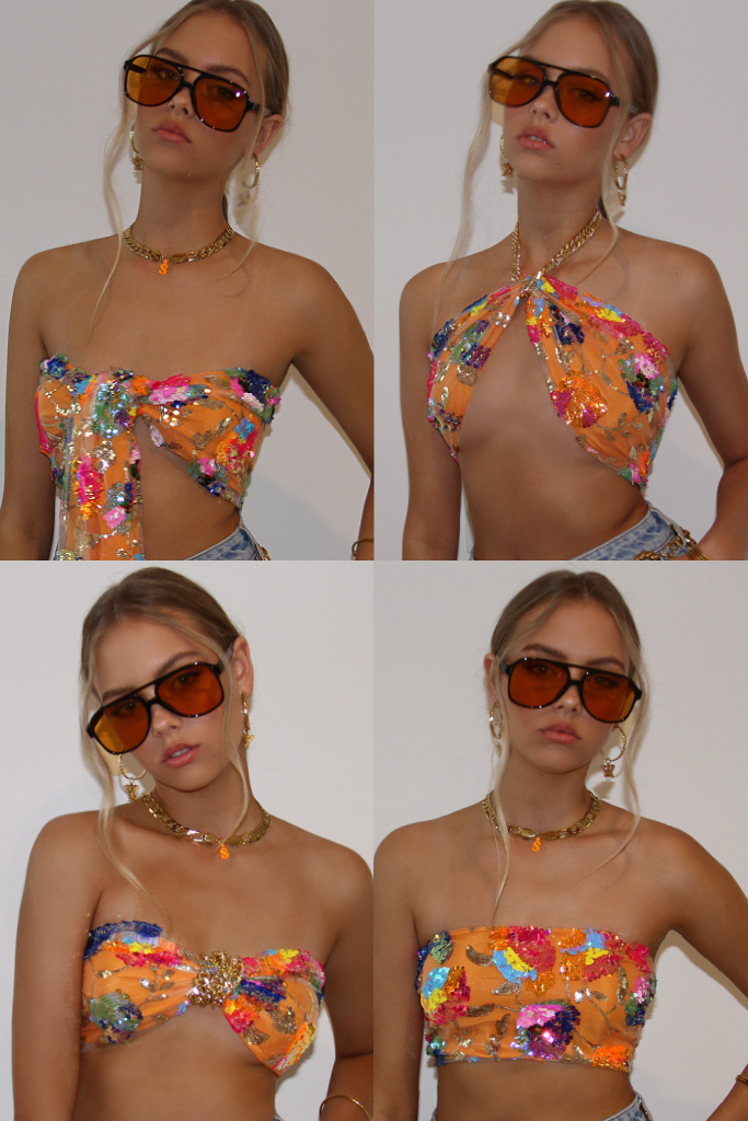 Rosie - Dazzling Wrap Top