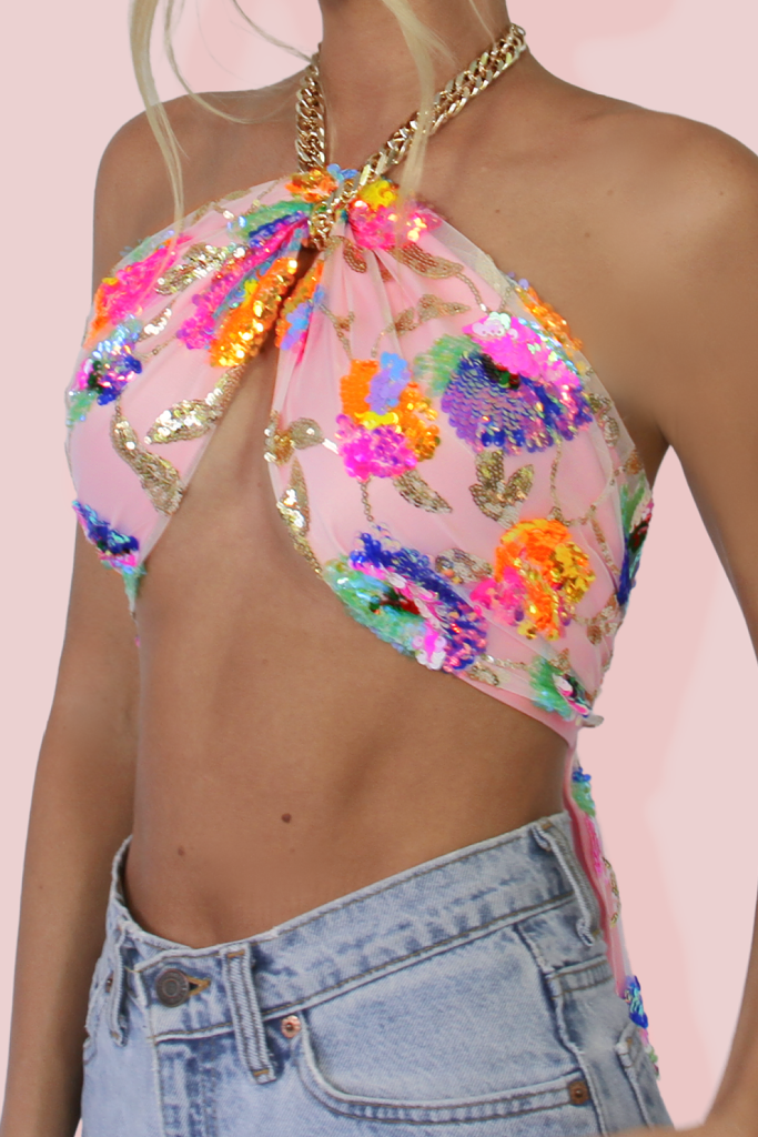 Rosie - Dazzling Wrap Top