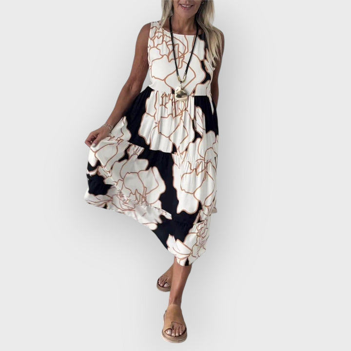 OAKLYNN – AVELINE STYLISH DRESS WITH FLORAL PATTERN