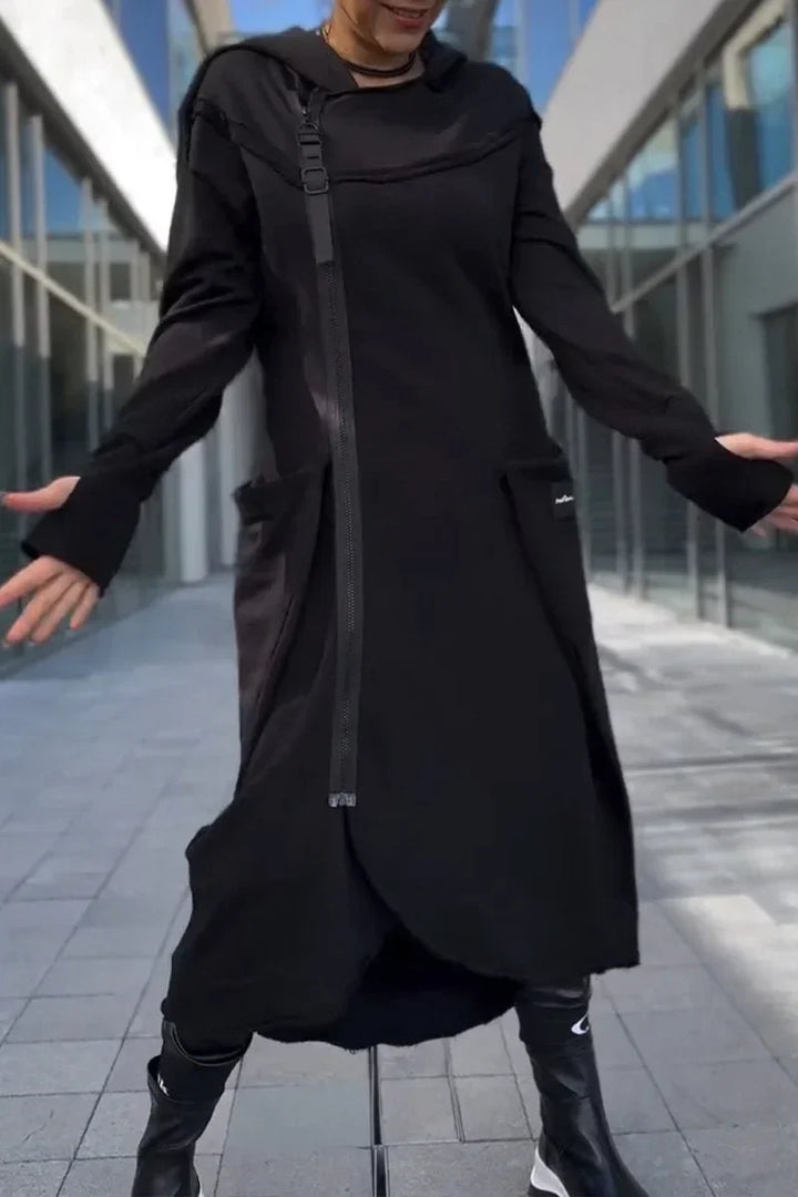 ARISELITH – LONG ZIP-UP HOODIE