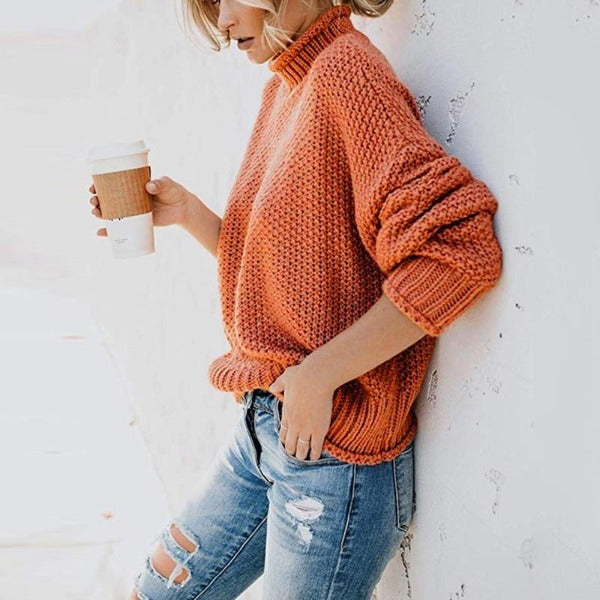 FAELYSANDRA – LOOSE KNIT PULLOVER SWEATER