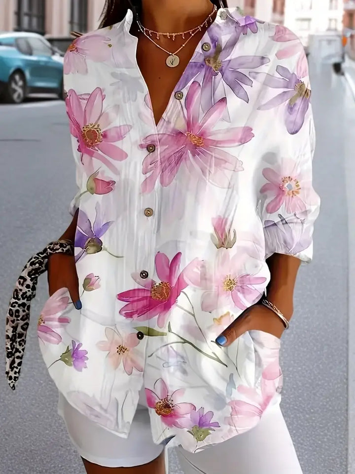 JAELORA – LIGHTWEIGHT SUMMER FLORAL BLOUSE