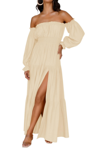NORESSA – FLOWY TIERED MAXI DRESS