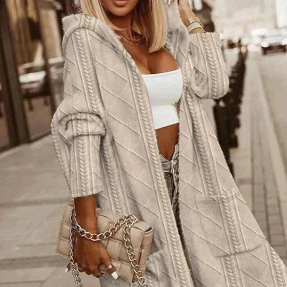 VERALYN – EXTENDED LENGTH HOODED CARDIGAN