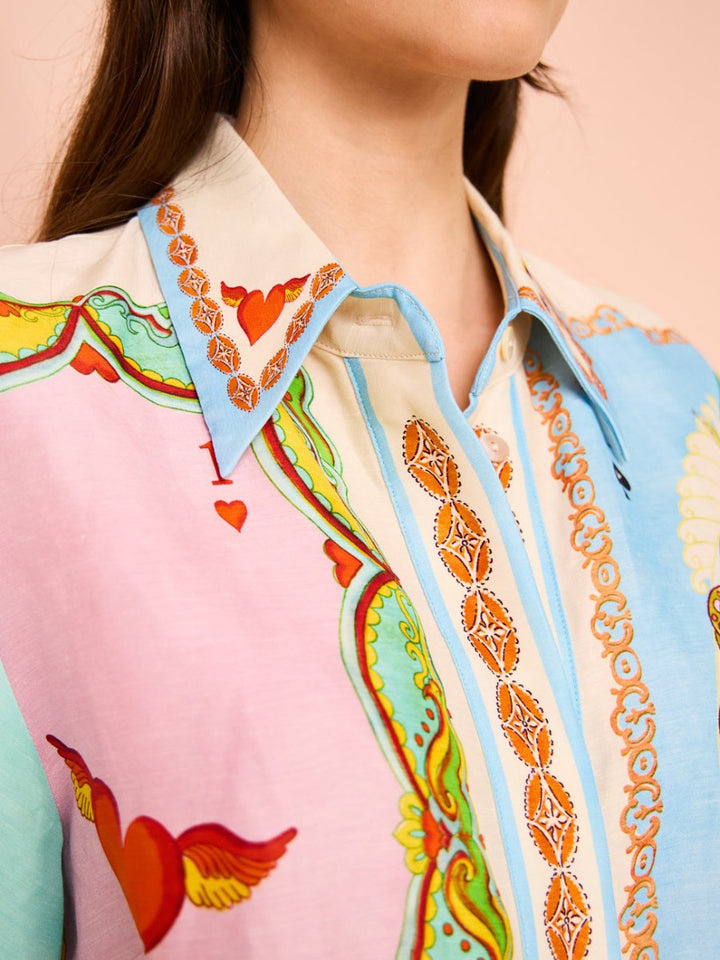NOVALEE – PRINTED SHIRT DRESS