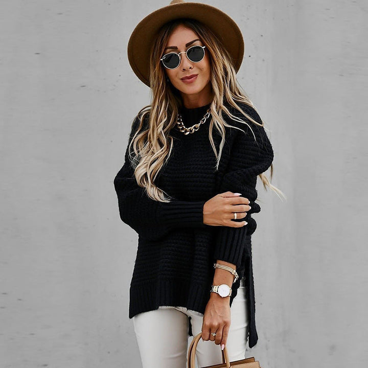 REVERIE – WOMEN’S TURTLENECK SIDE-SLIT SWEATER